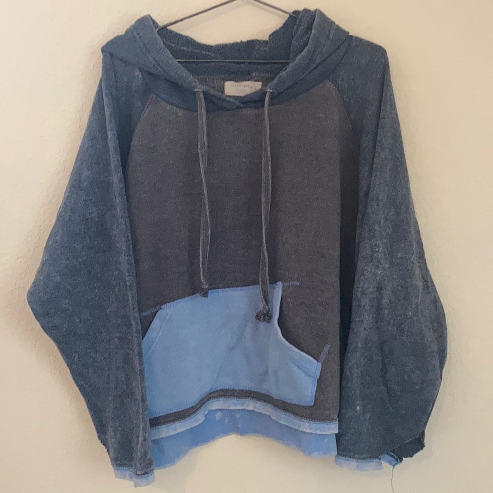 Distressed oversized hoodie